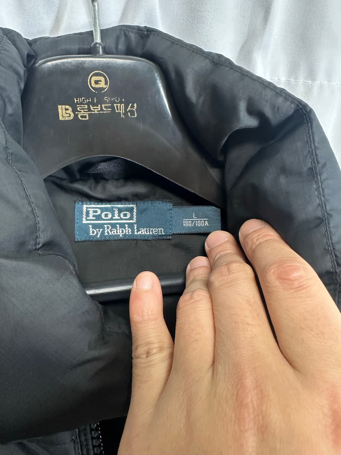 no.135 폴로 랄프로렌 RL 블랙 푸퍼패딩 Xl 상태굿 상품이미지4