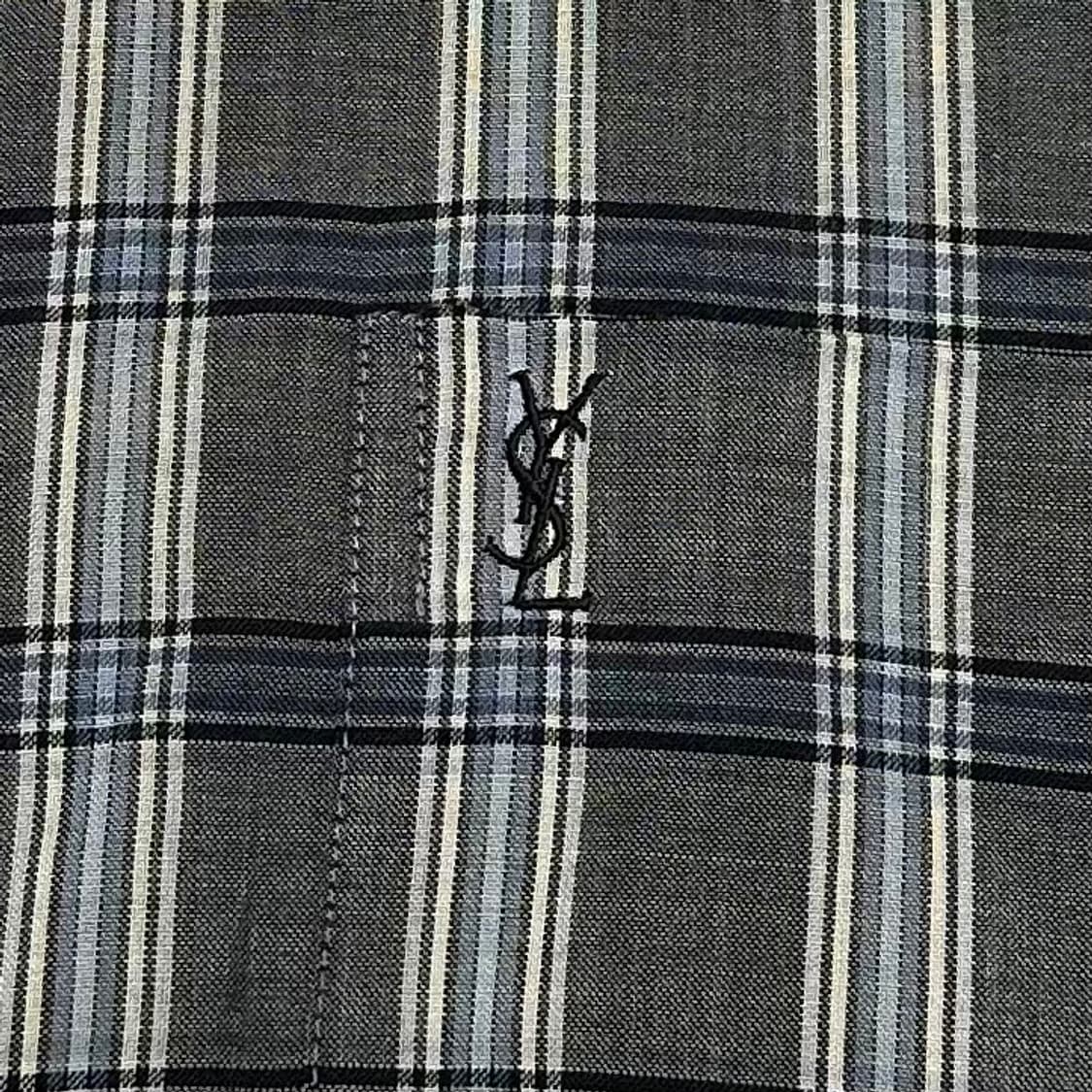 YSL 입생로랑 체크 반팔셔츠 상품이미지4