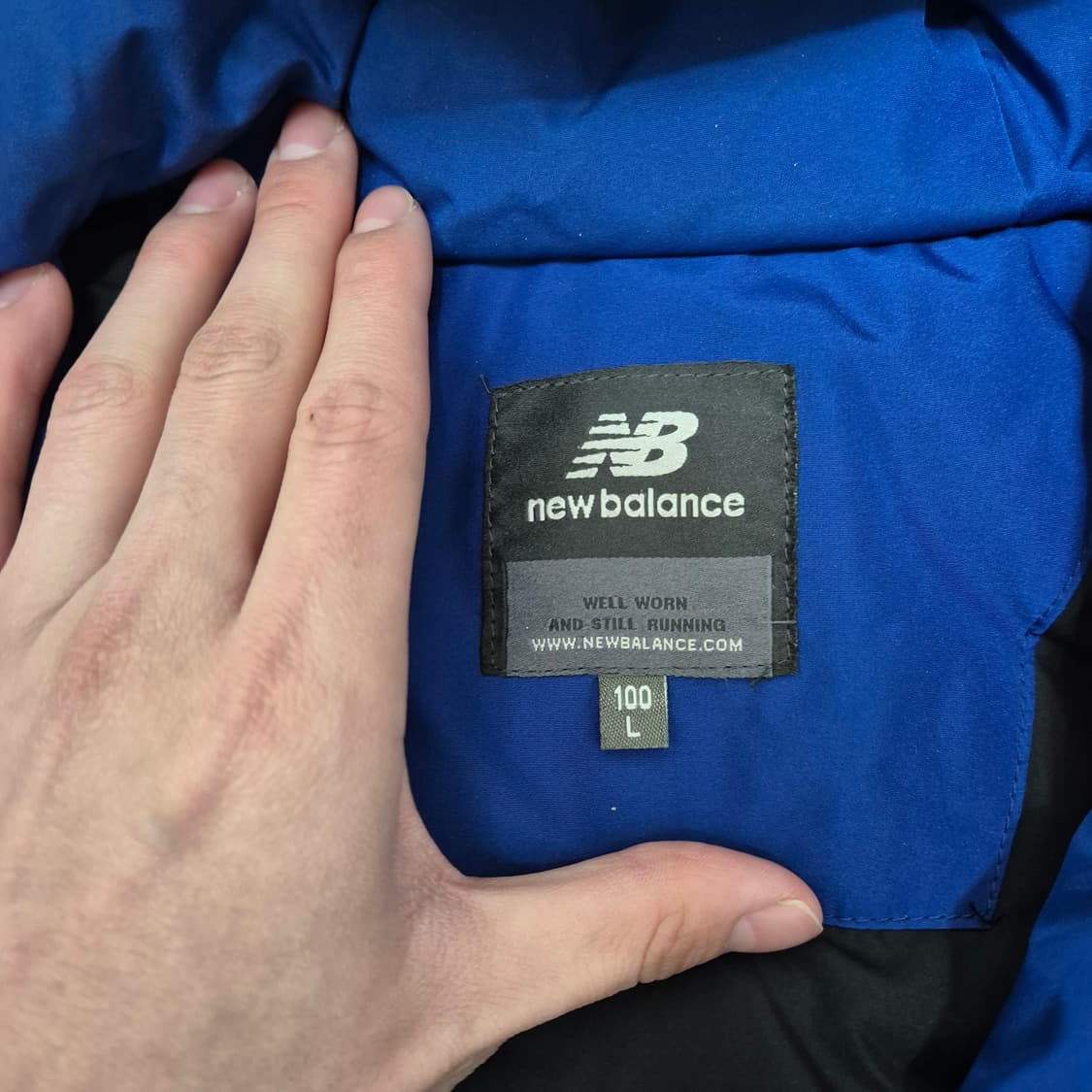 뉴발란스 배색 다운 후드 롱패딩 점퍼 L(100) 상품이미지7