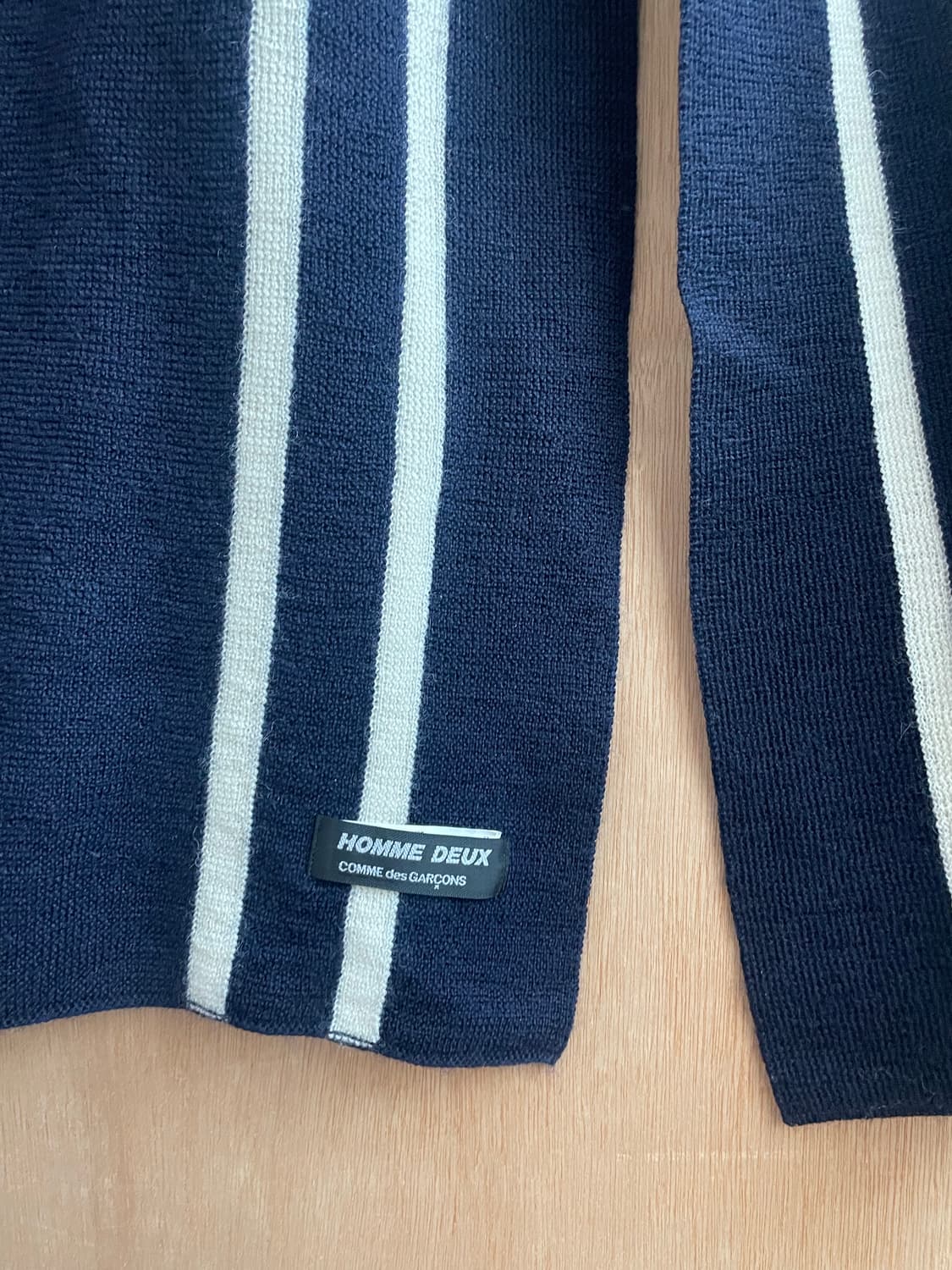 꼼데가르송 옴므 두 라인 머플러 상품이미지3