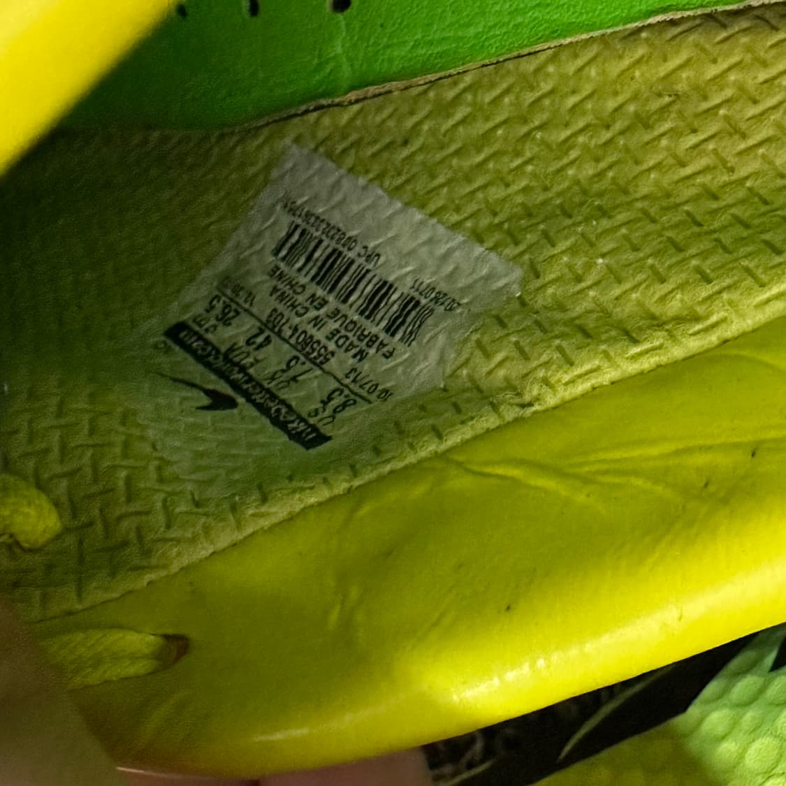 NIKE 나이키 머큐리얼 축구화 형광 265 상품이미지8
