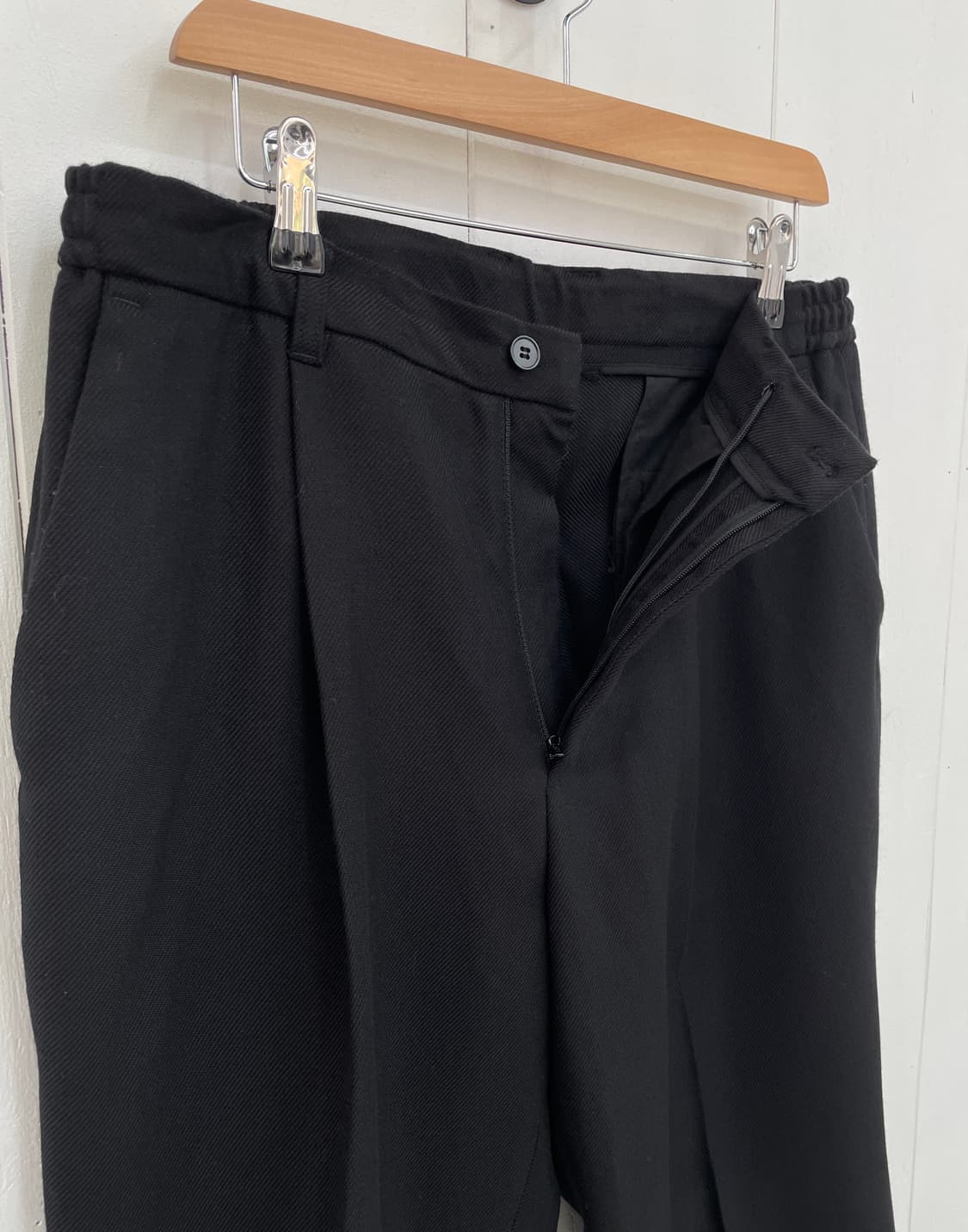 예아(YEAh) 울 100% 3버튼 싱글 블레이저 자켓 블랙 상품이미지8