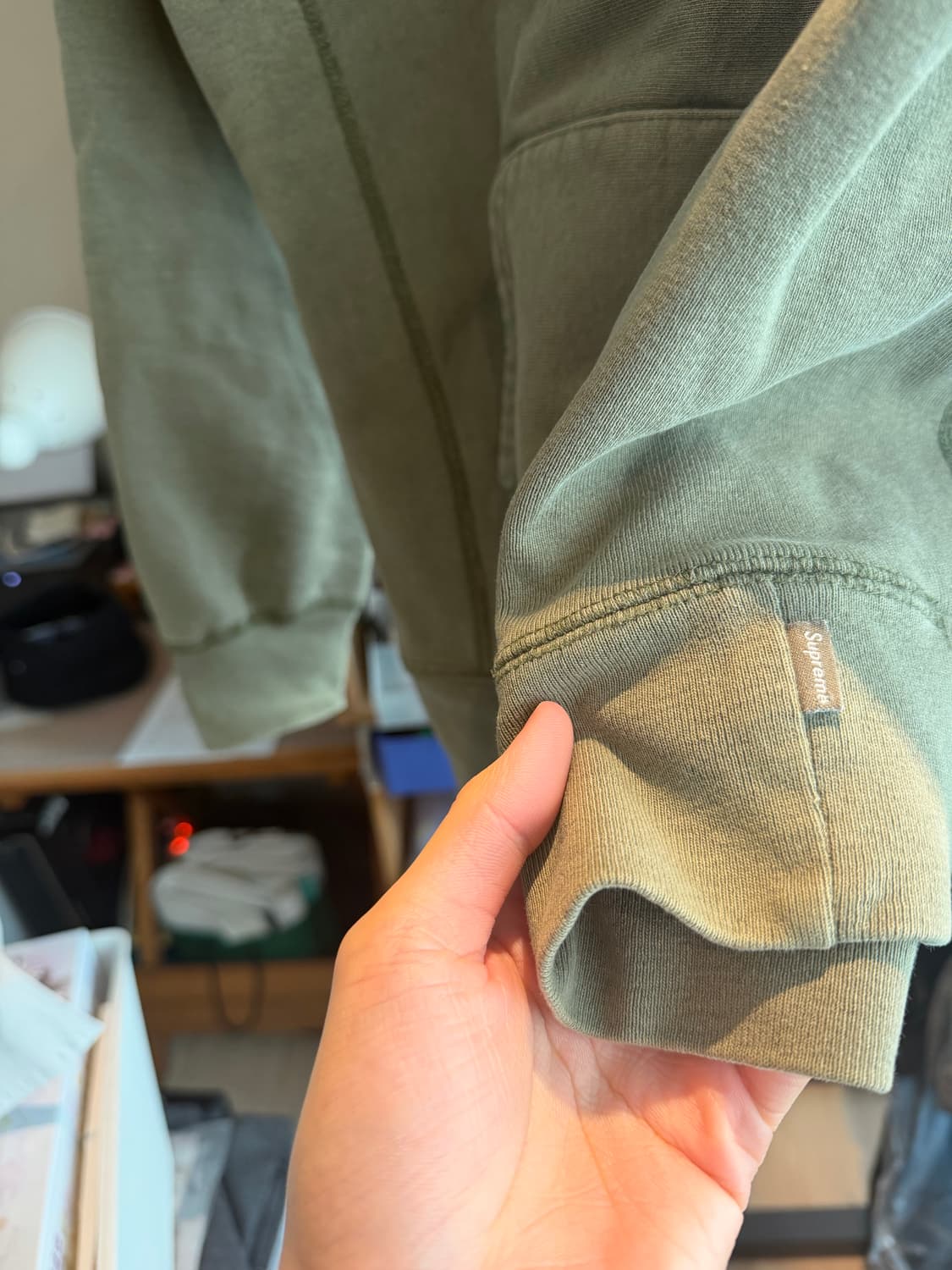 슈프림 [정품] 크롬 후드티 (시세 49만) 리버스위브 스웻셔츠 L(10 상품이미지7