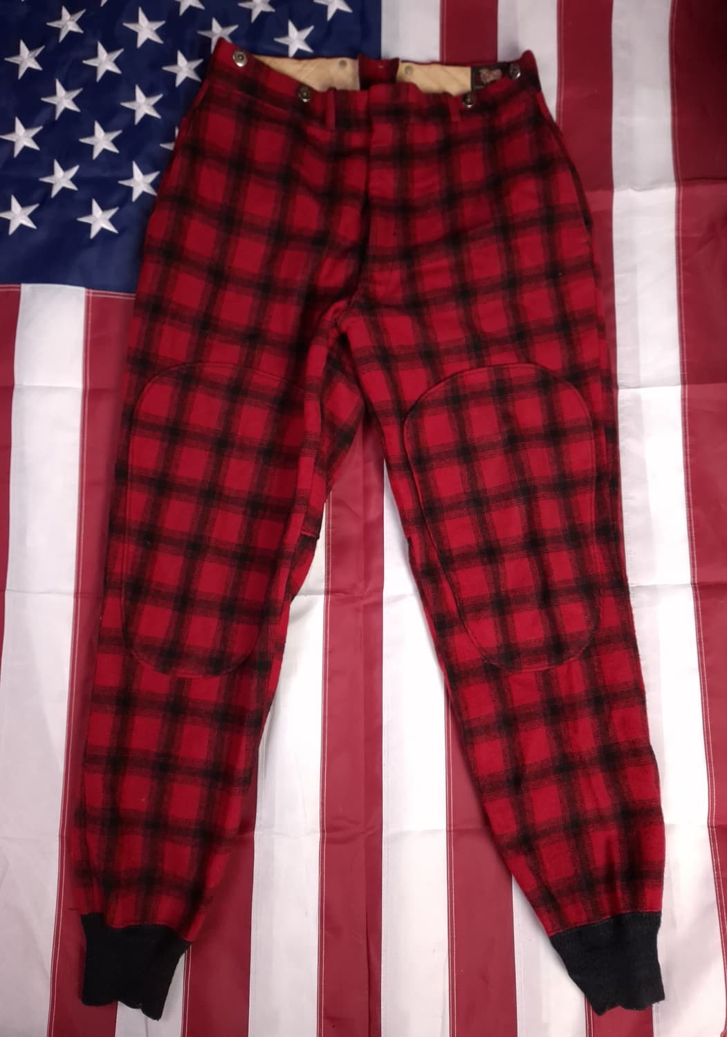 특A 오리지날 60's  울리치 울 버팔로 체크 헌팅 바지 상품이미지2