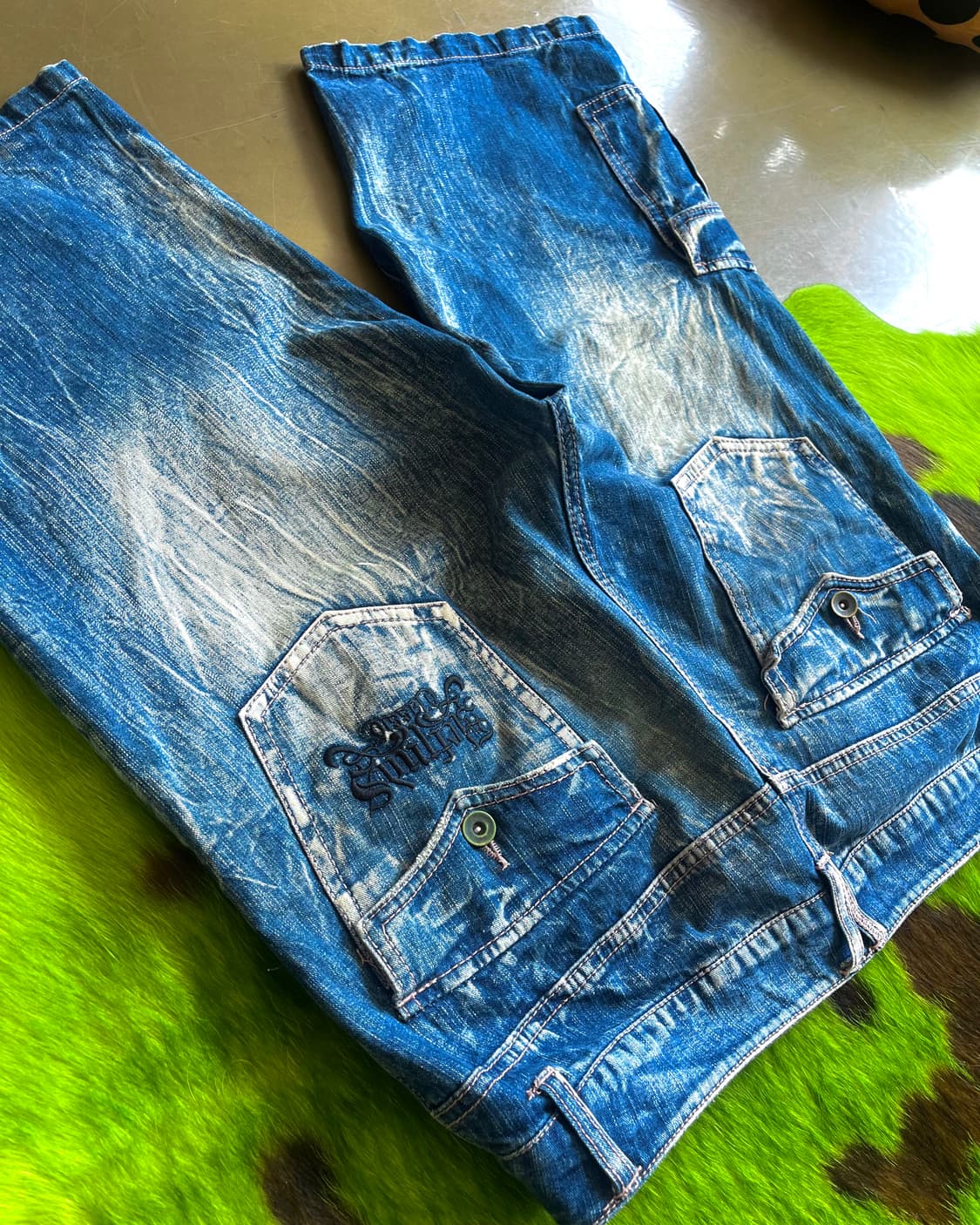 JPN Vintage Cargo Denim Bermuda Shorts 상품이미지9