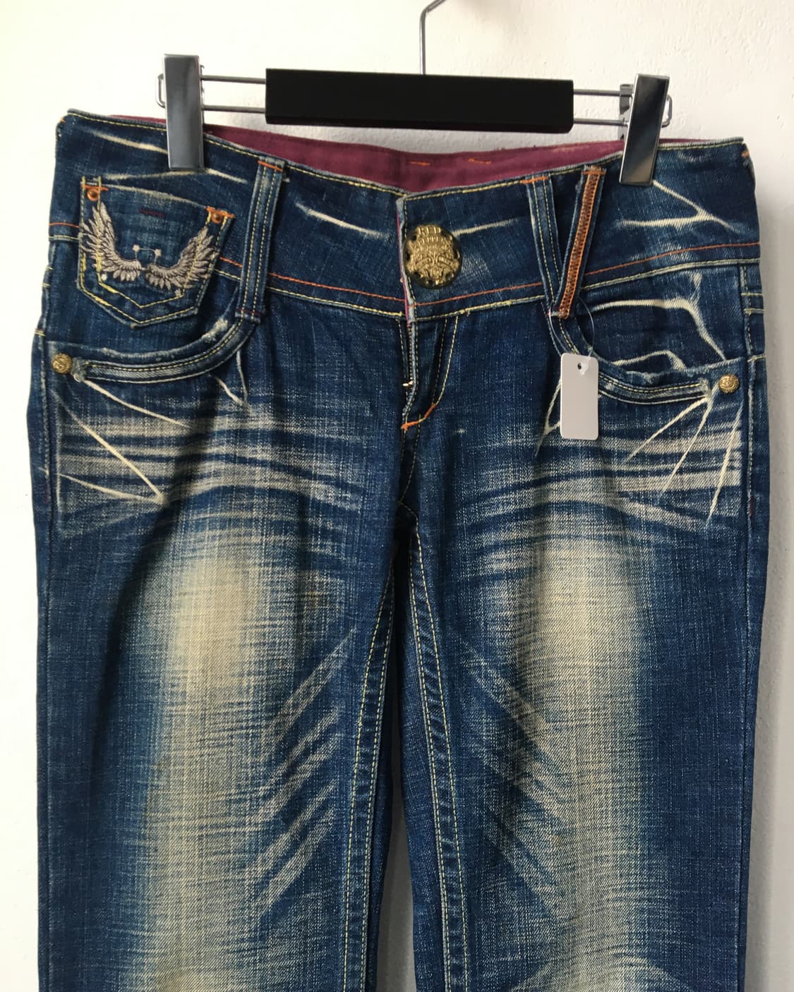 Red pepper back wing denim pants 상품이미지6