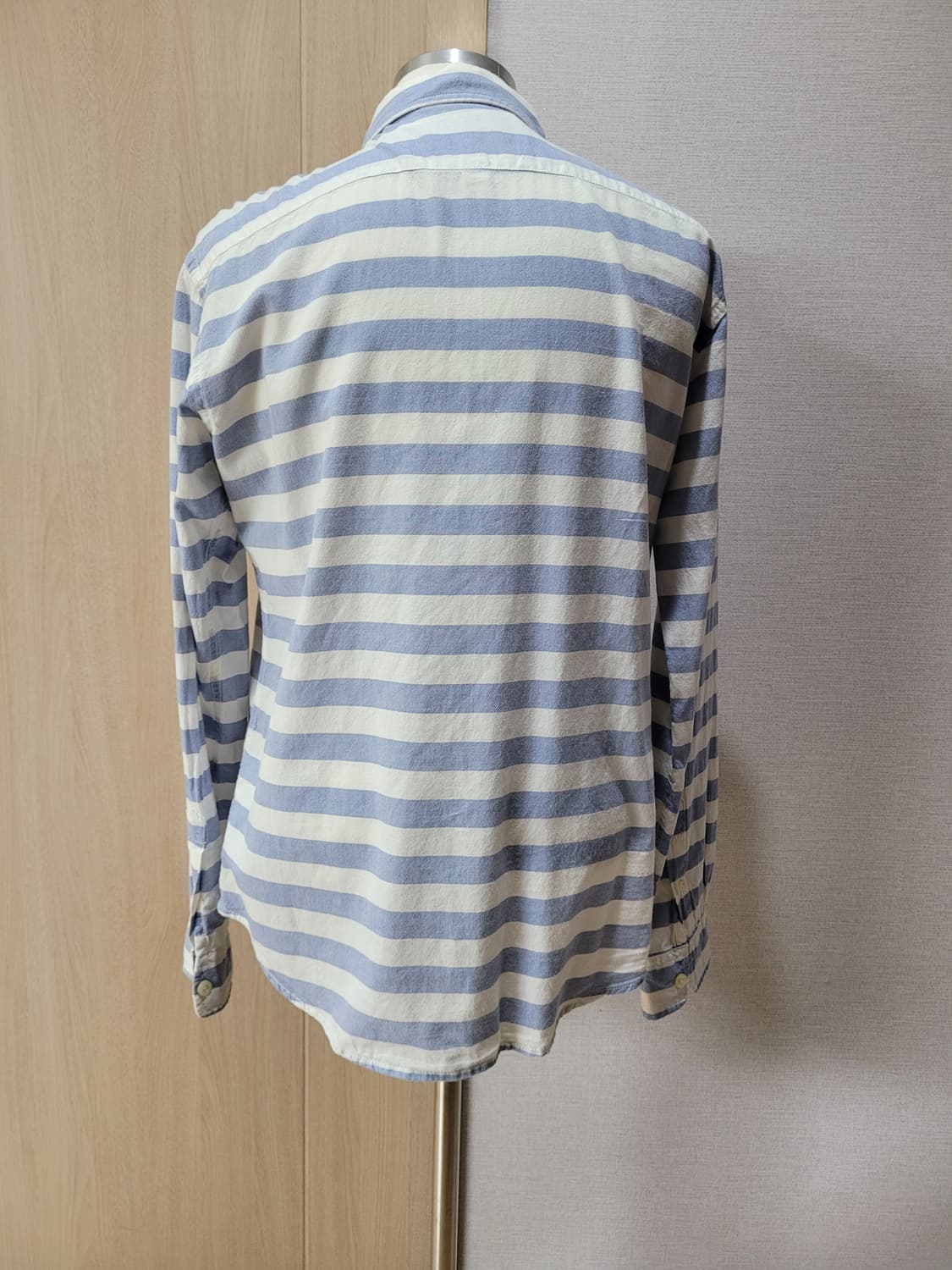 후아유 WHO.A.U 남자 스트라이프 셔츠 105 스카이블루 상품이미지6