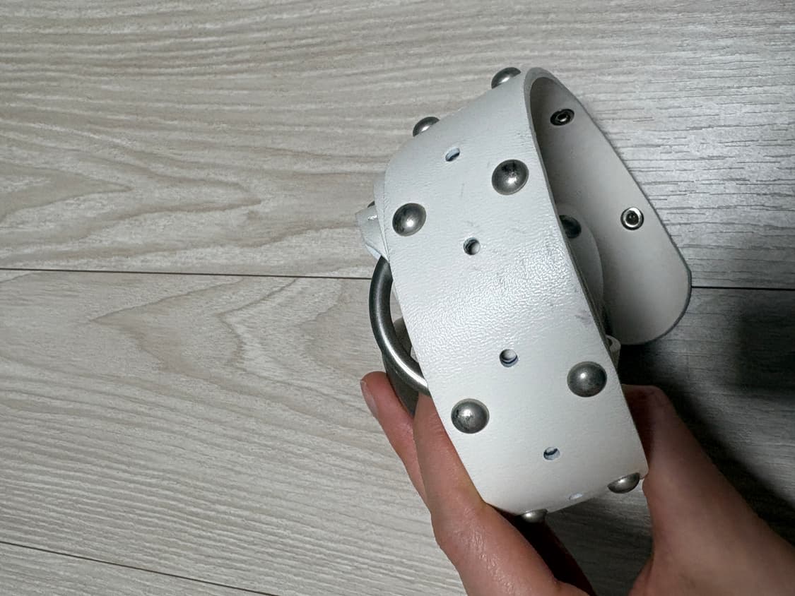 세릭 two ring rivet white 벨트 화이트 상품이미지6