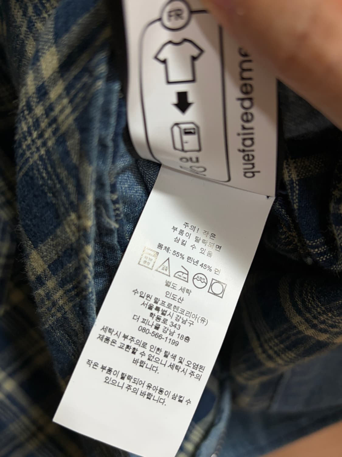 (M) RRL 인디고 체크 린넨 체크 자켓  상품이미지9
