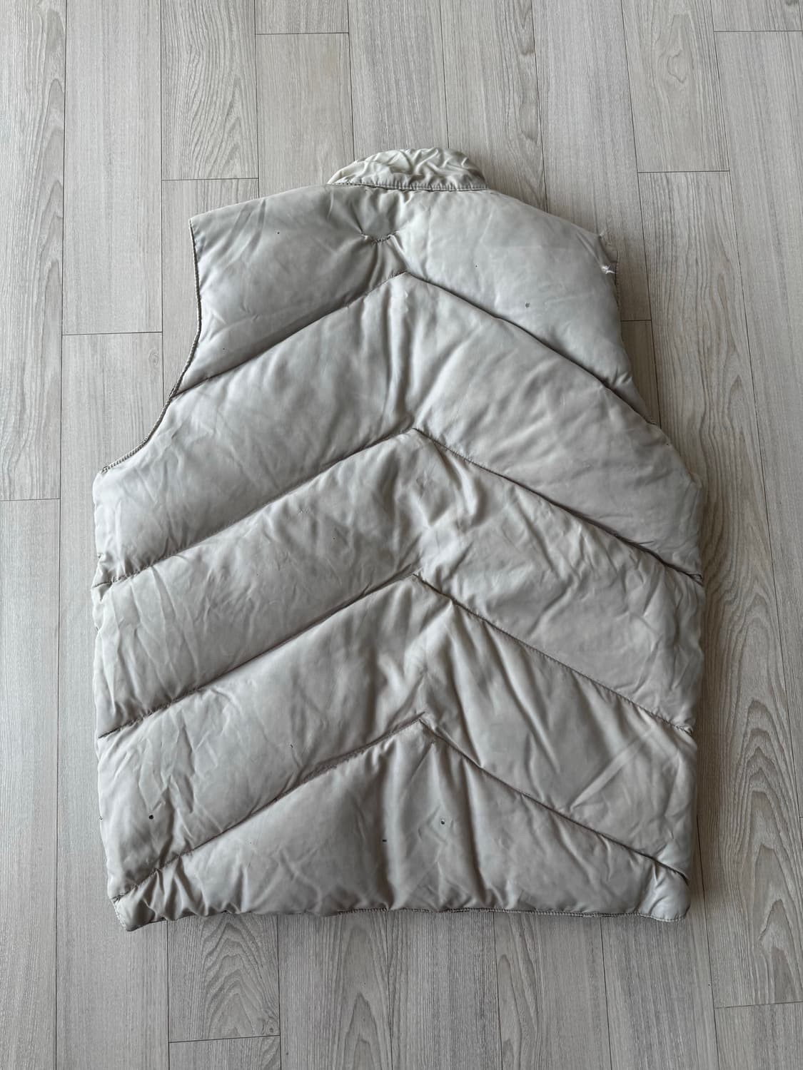 빈티지 카멜 다운 베스트 상품이미지6