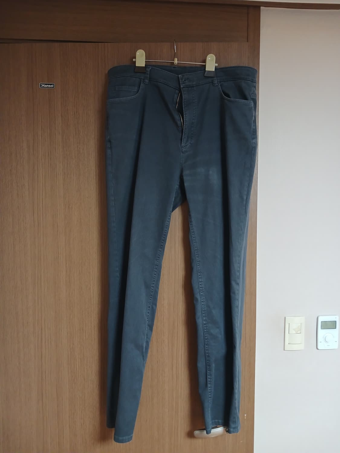 타임옴므 남성 레이온 면혼방 가먼트워싱 다크그레이 바지88 (35) 상품이미지7