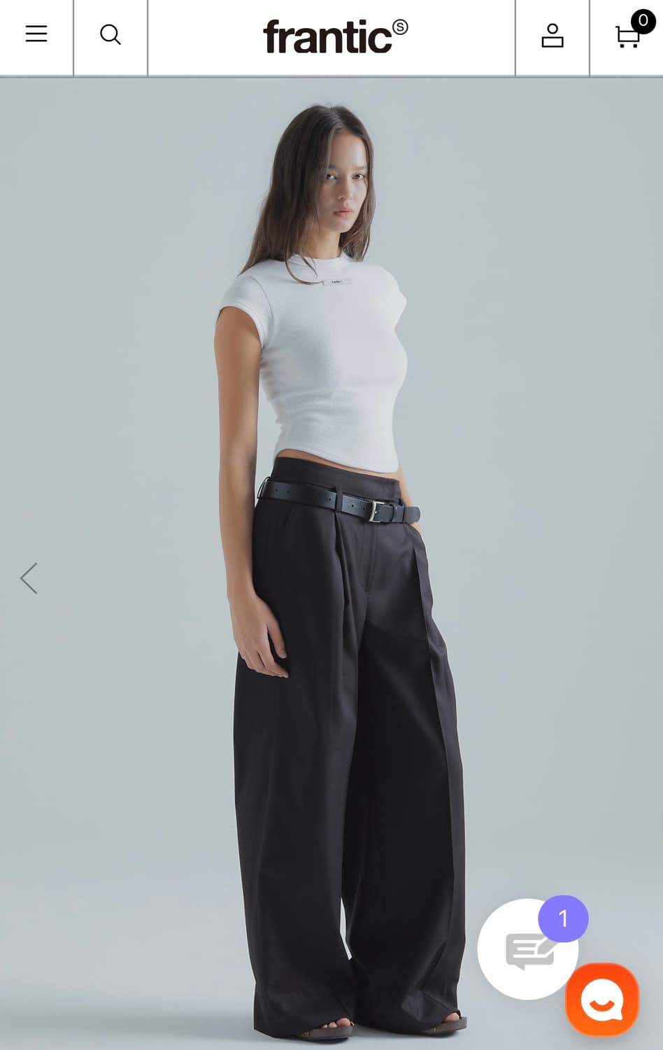 프랜틱서비스 에센셜 레더 벨트 (새상품) 차정원 착용 상품이미지3