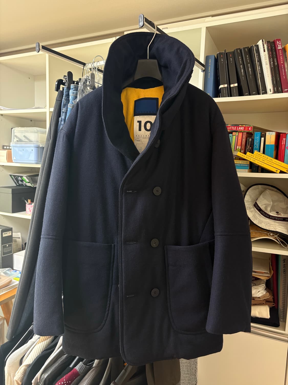 도큐먼트 document 라이트 울 패디드 피코트 상품이미지2