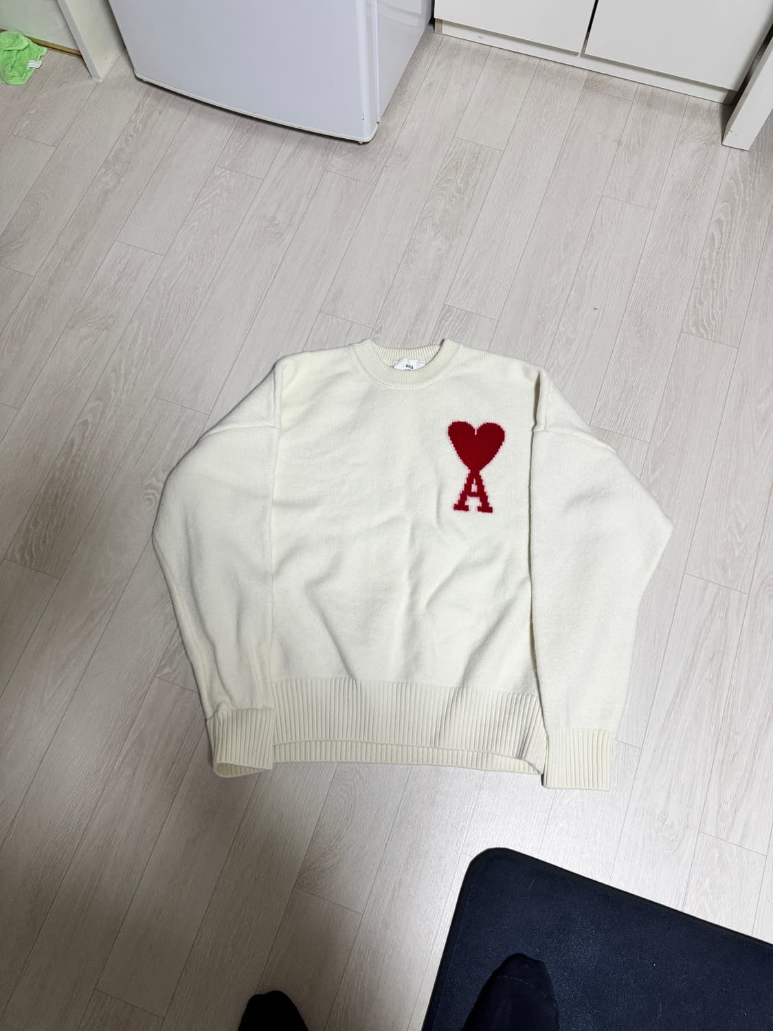 아미 빅 하트 로고 오버사이즈 니트 XL 상품이미지2