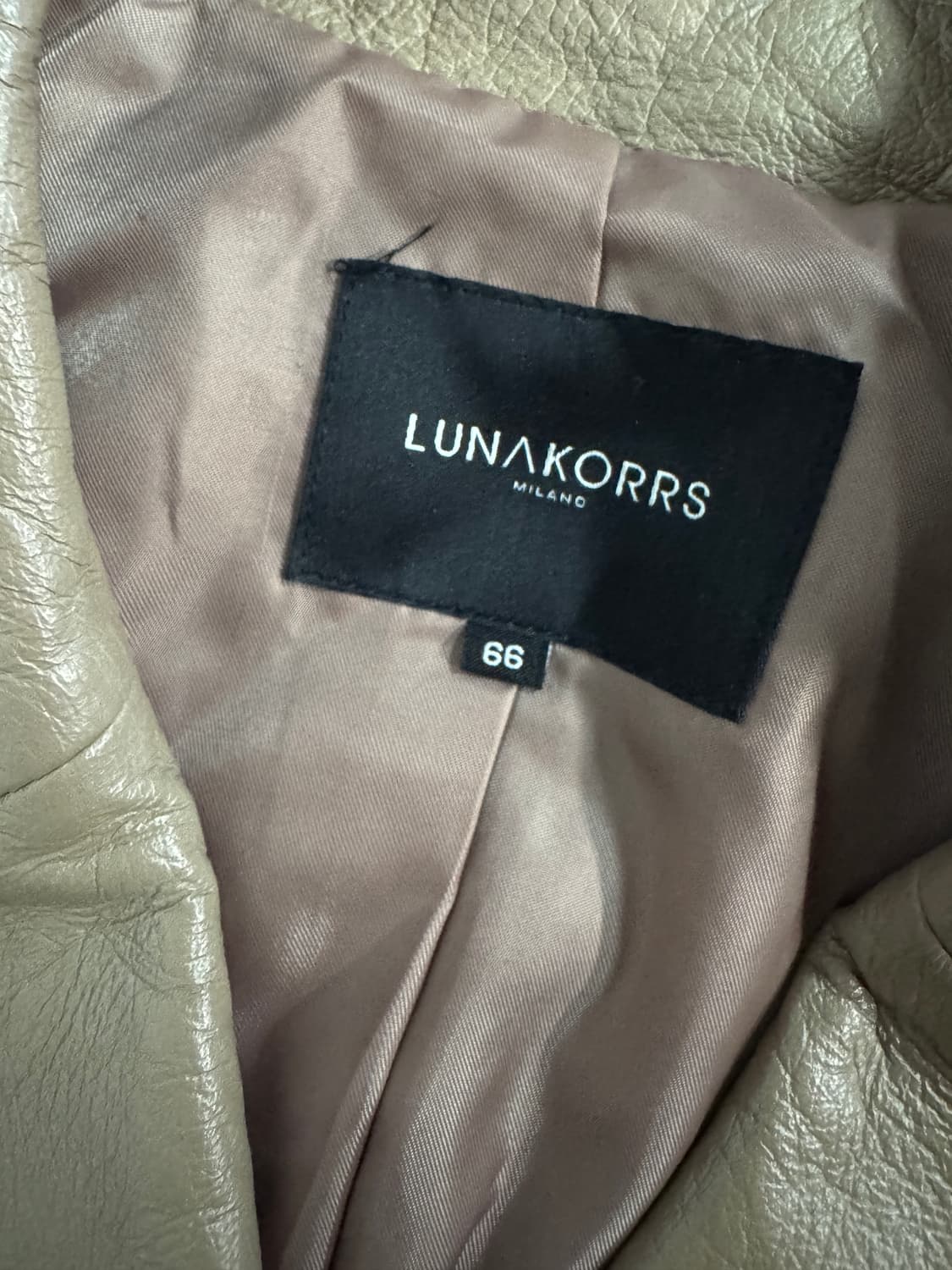 여성 루나코어스 이태리 리얼 천연 양가죽 자켓 55 상품이미지3