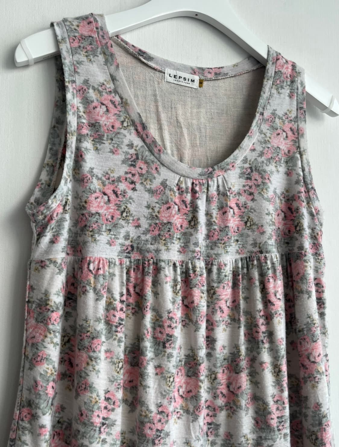LEPSIM 그레이 플로럴 민소매 상품이미지2