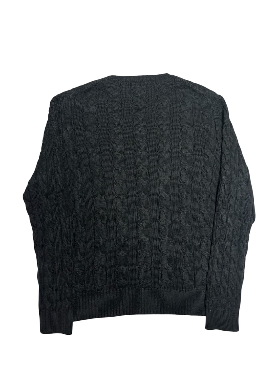 [정품] 폴로 랄프로렌 블랙 케이블 꽈배기 니트 S 상품이미지2