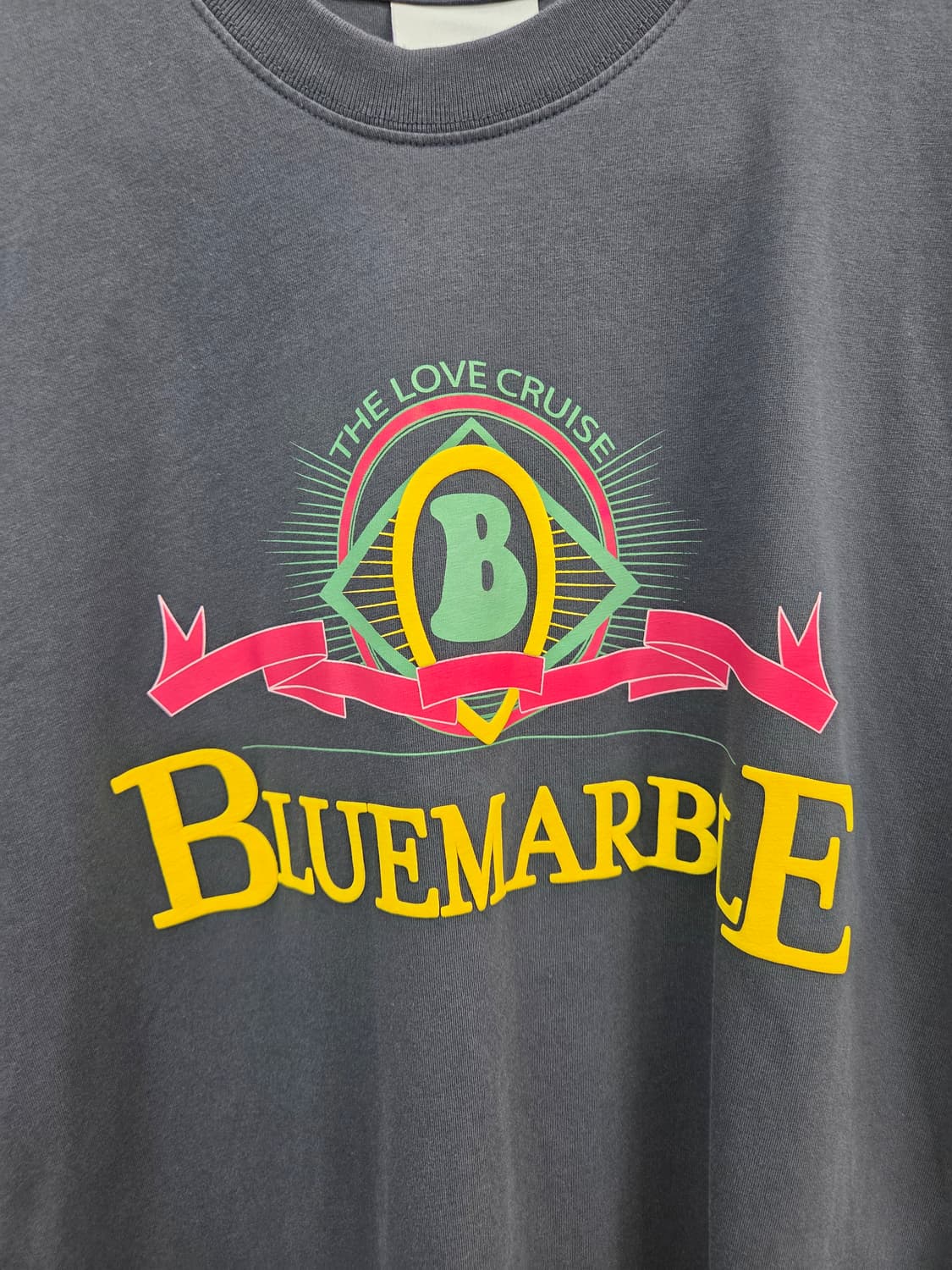 S 블루마블 네이비 반팔 티셔츠 상품이미지4