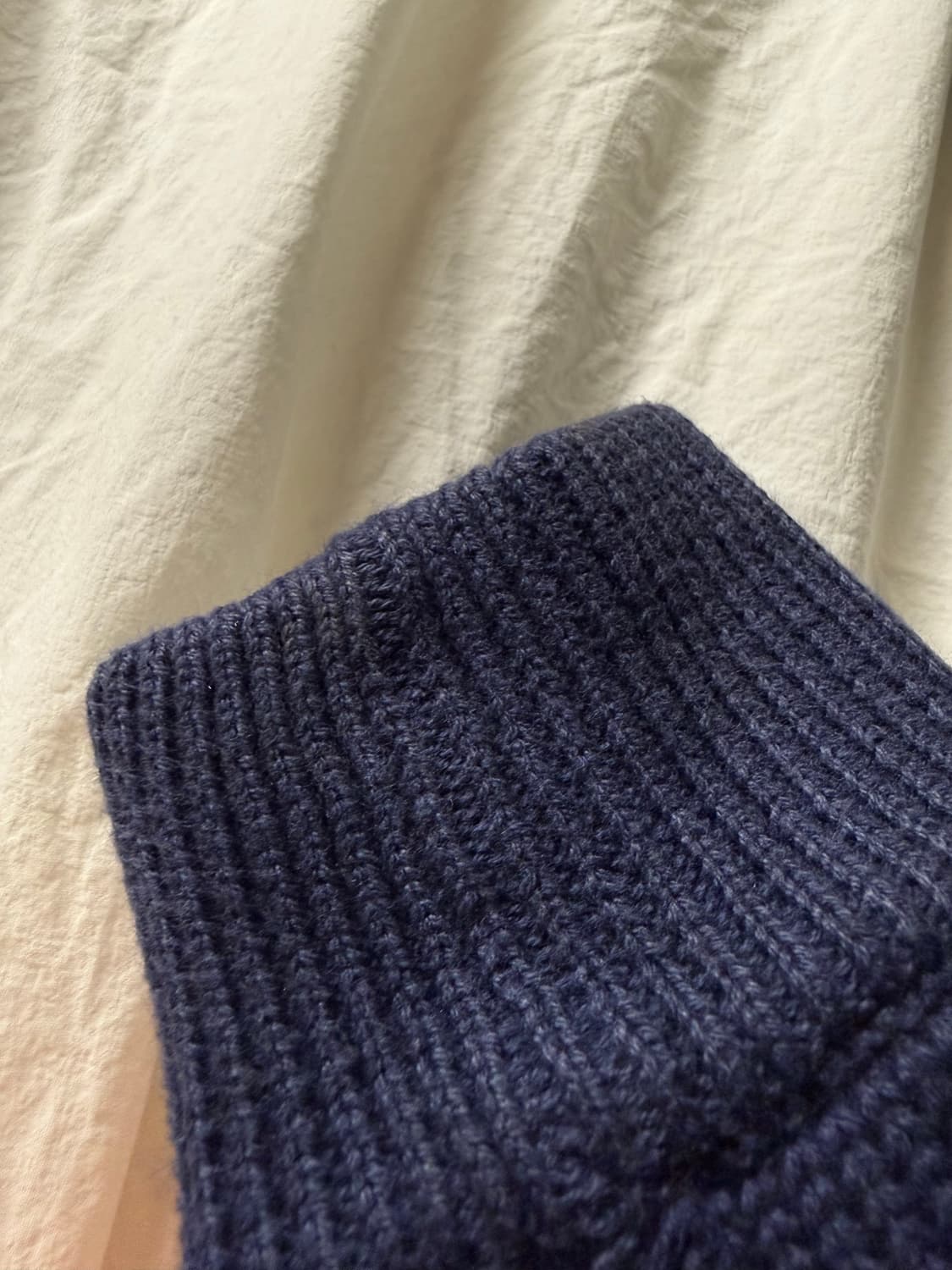 폴로 빅포니 니트집업 네이비 상품이미지3