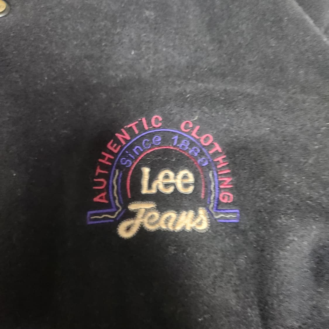 [90s]Lee Jeans 울·가죽 바시티 자켓  상품이미지2