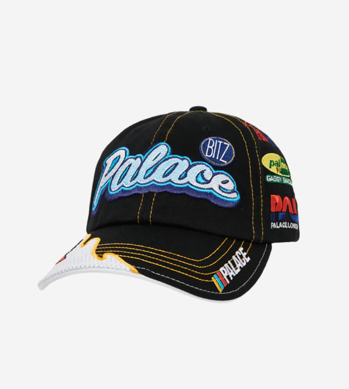 Palace 팔라스 Team Racing 6-Panel Black 상품이미지1