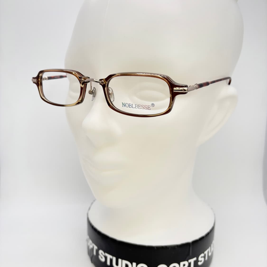 NOBLBESSE 브라운 스퀘어 빈티지 뿔테 상품이미지5