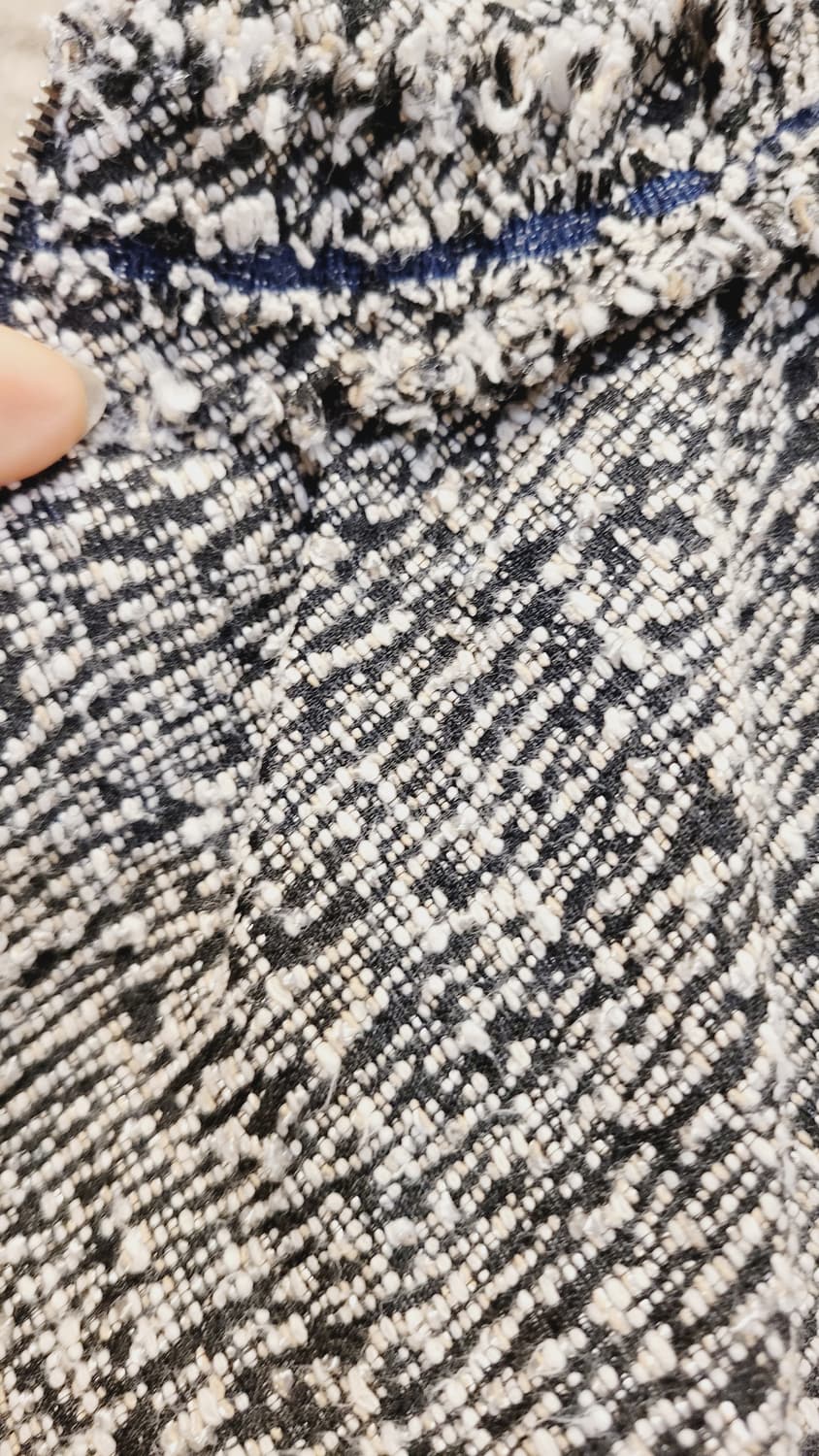 수입 홀가먼트 후드 울 니트 원피스.마인 셔링 펨플럼 집업 트위드 상품이미지10