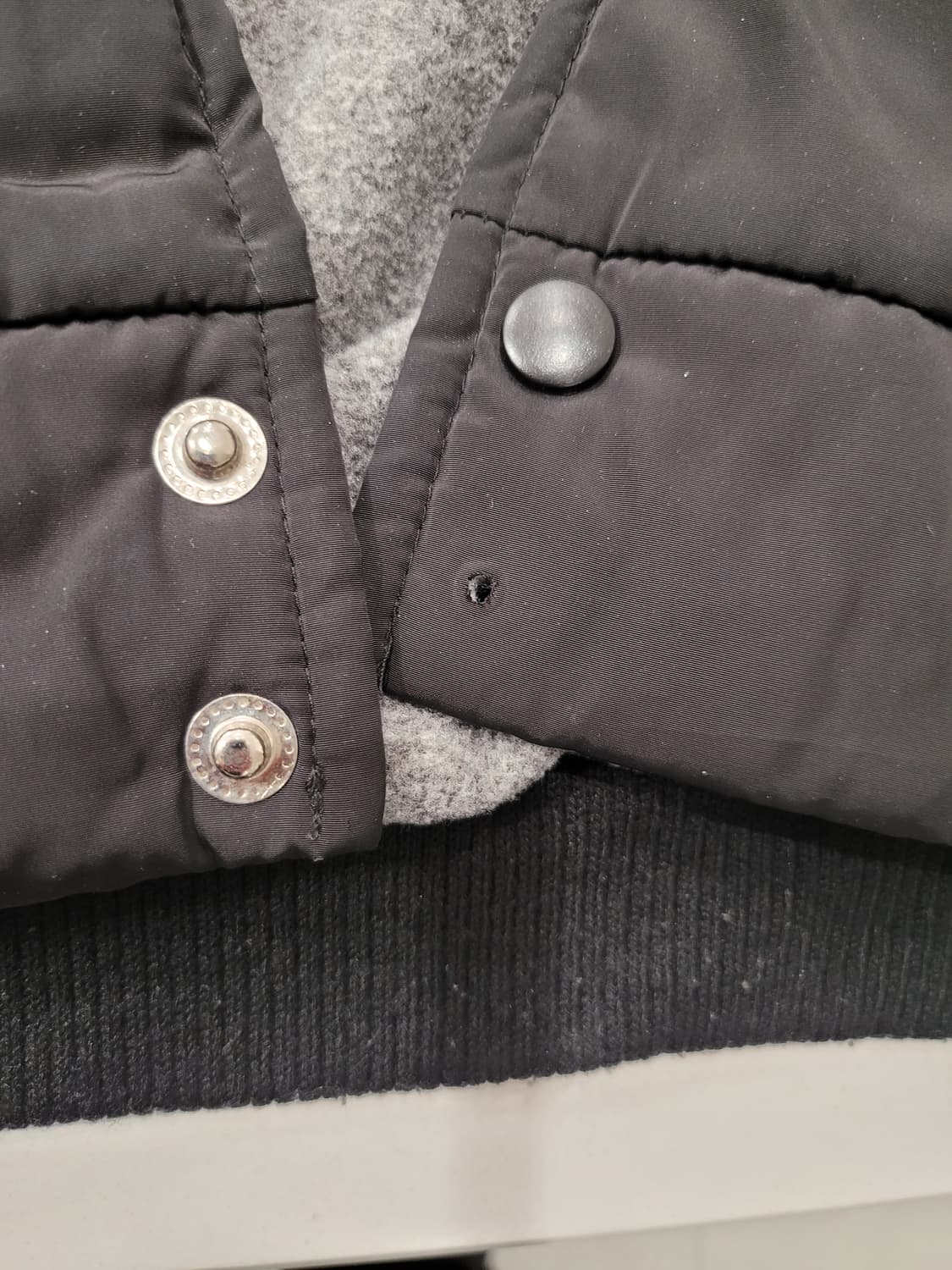 후드 항공점퍼 블랙 (가슴 63 / 총장 65) 상품이미지5