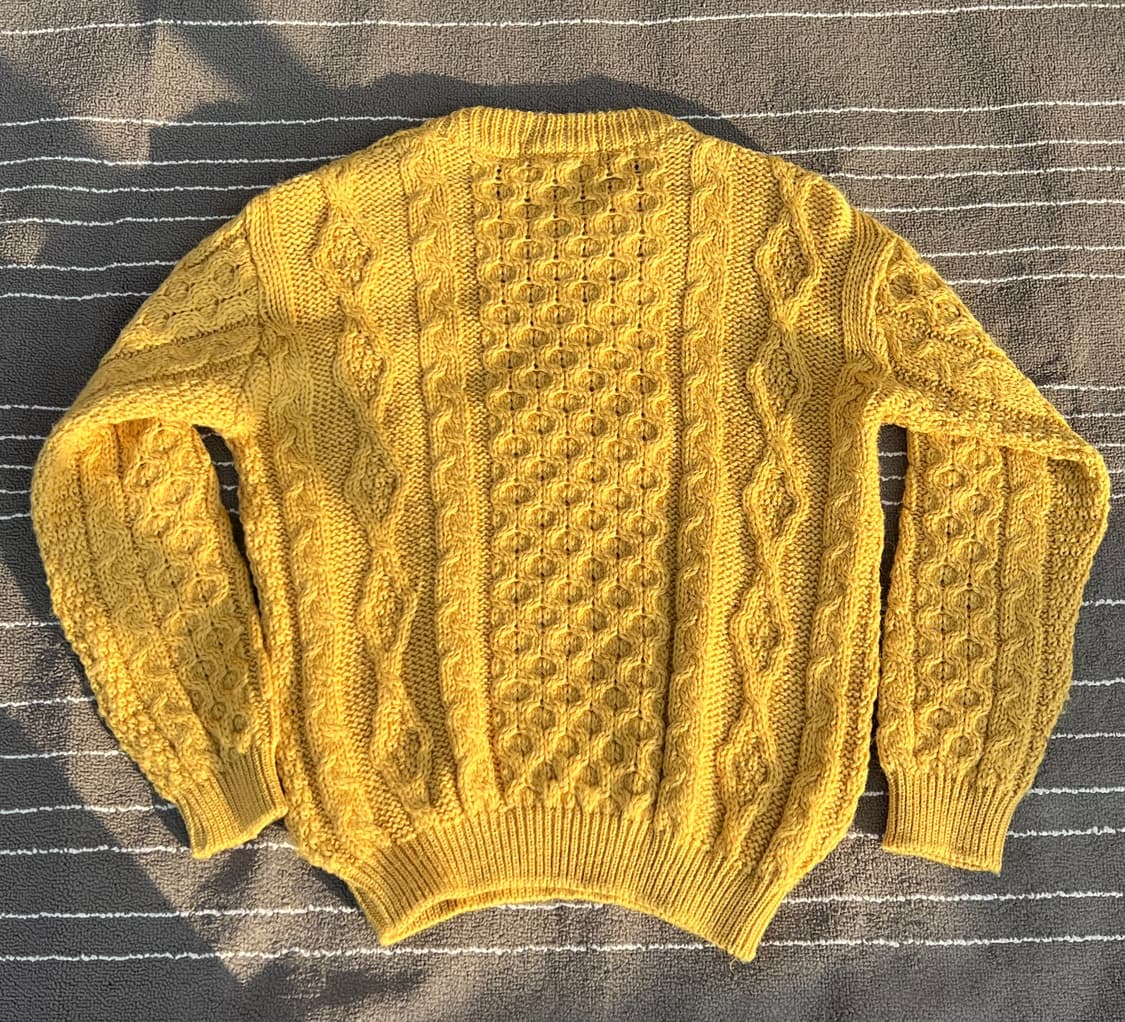 [유니섹스]  Kerry Woollen Mills 머스타드 아란 상품이미지5