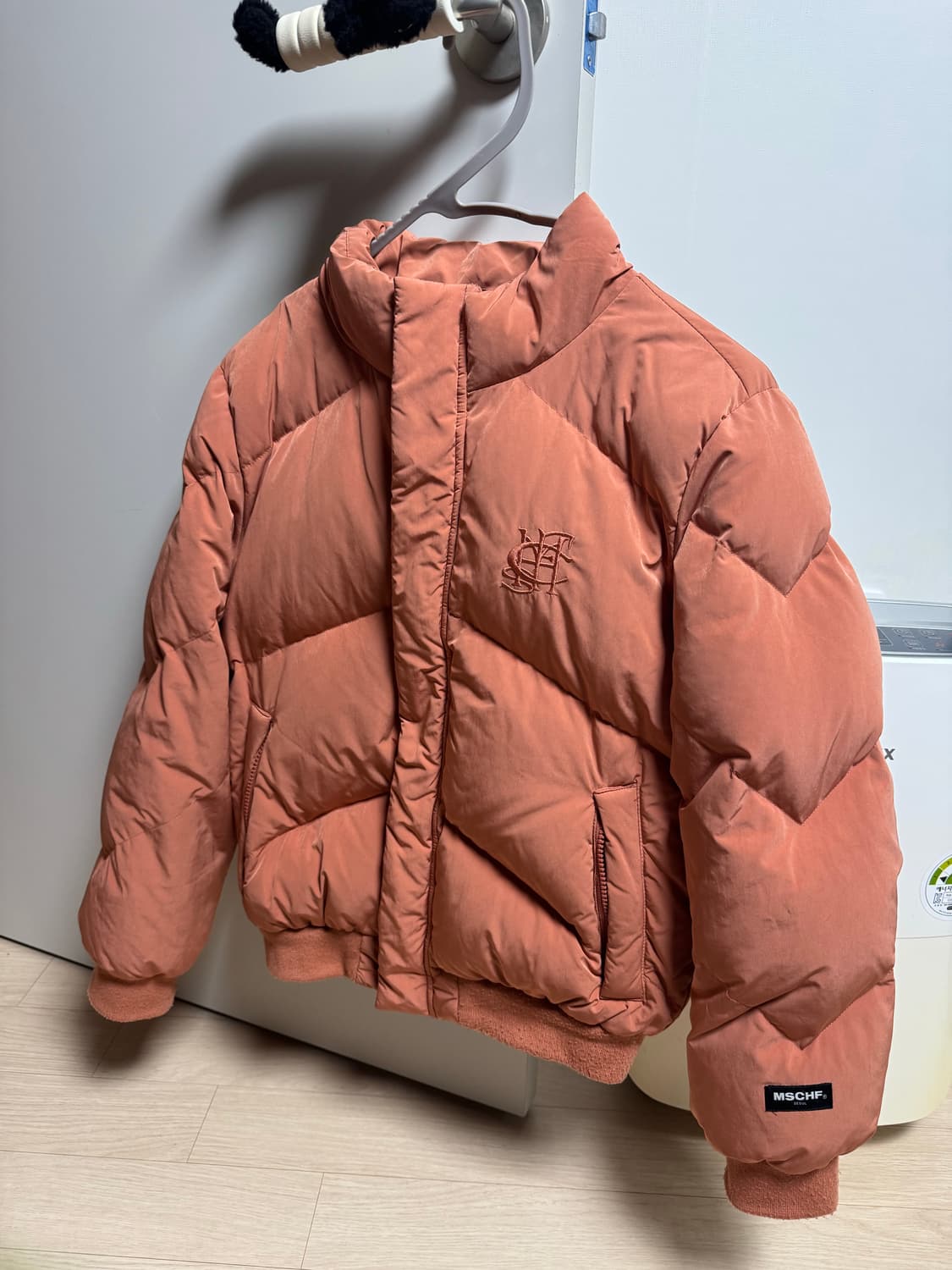 미스치프 숏패딩 코랄 S 상품이미지4
