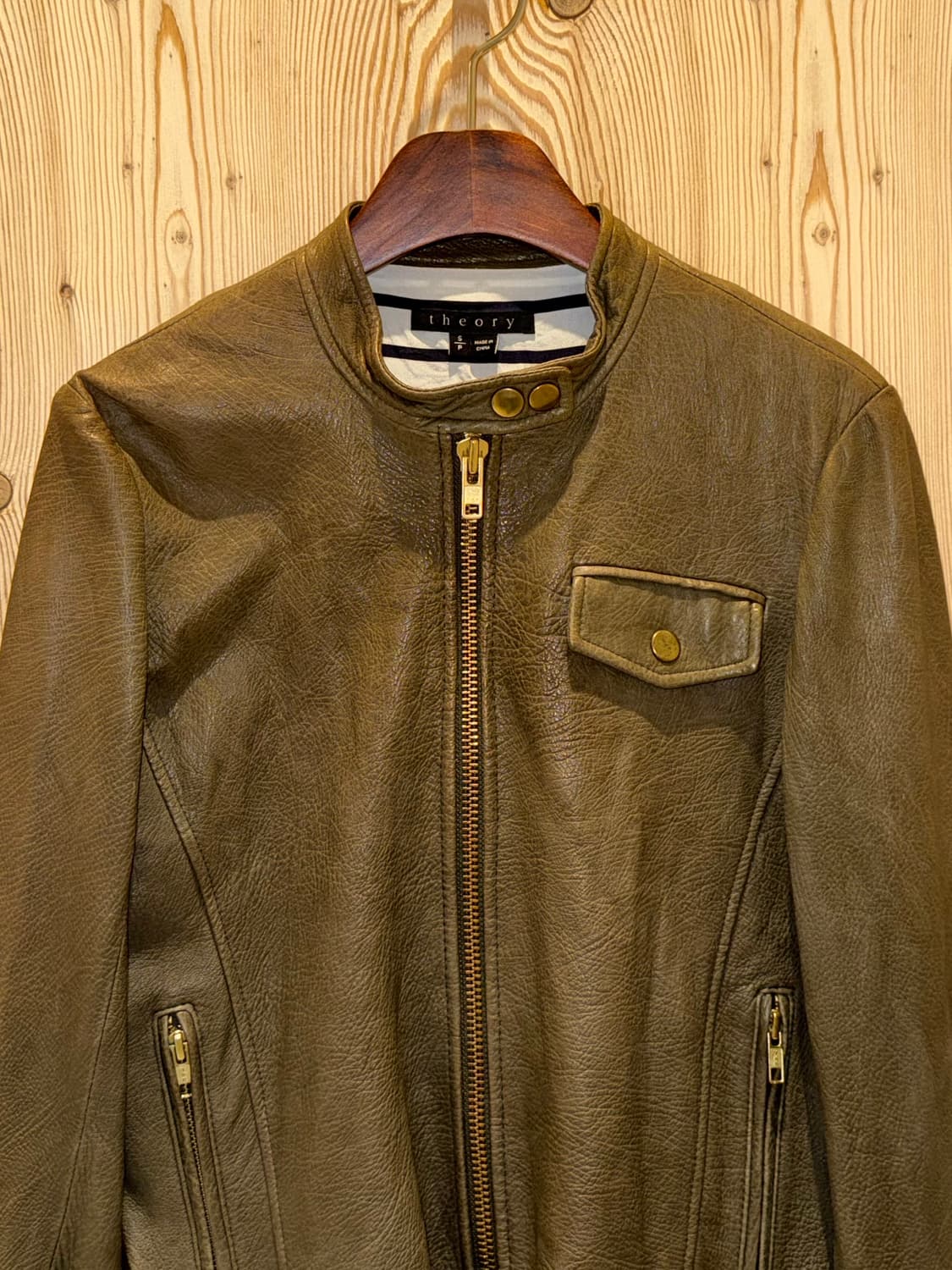 띠어리 램스킨 라이더 자켓 상품이미지3