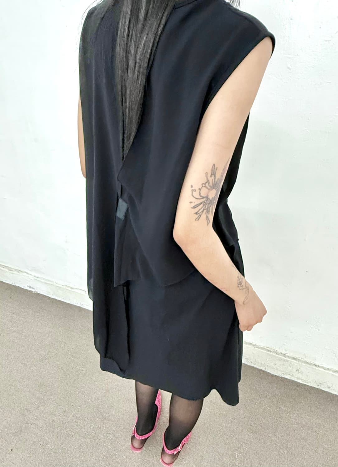 Black Layered Dress 상품이미지4