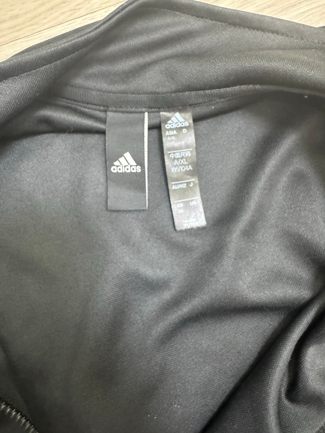 아디다스 삼선 트레이닝 블랙 집업 2xl 상품이미지2