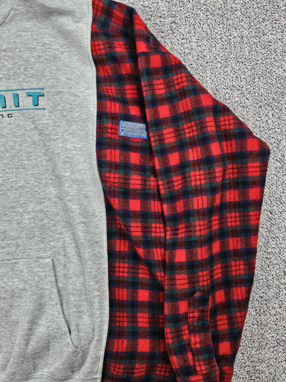 레이어컷 믹스드 나이키X펜들턴 커스텀 후디 (상세설명참조) / 10223 상품이미지8