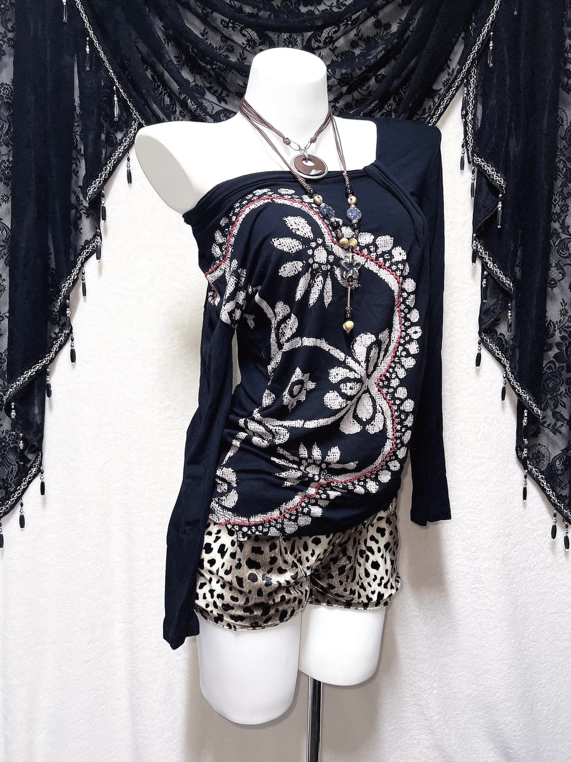 데시구알 desigual 오리엔탈 고스펑크 오네갸루 엔틱 롱슬리브 페어리 상품이미지3