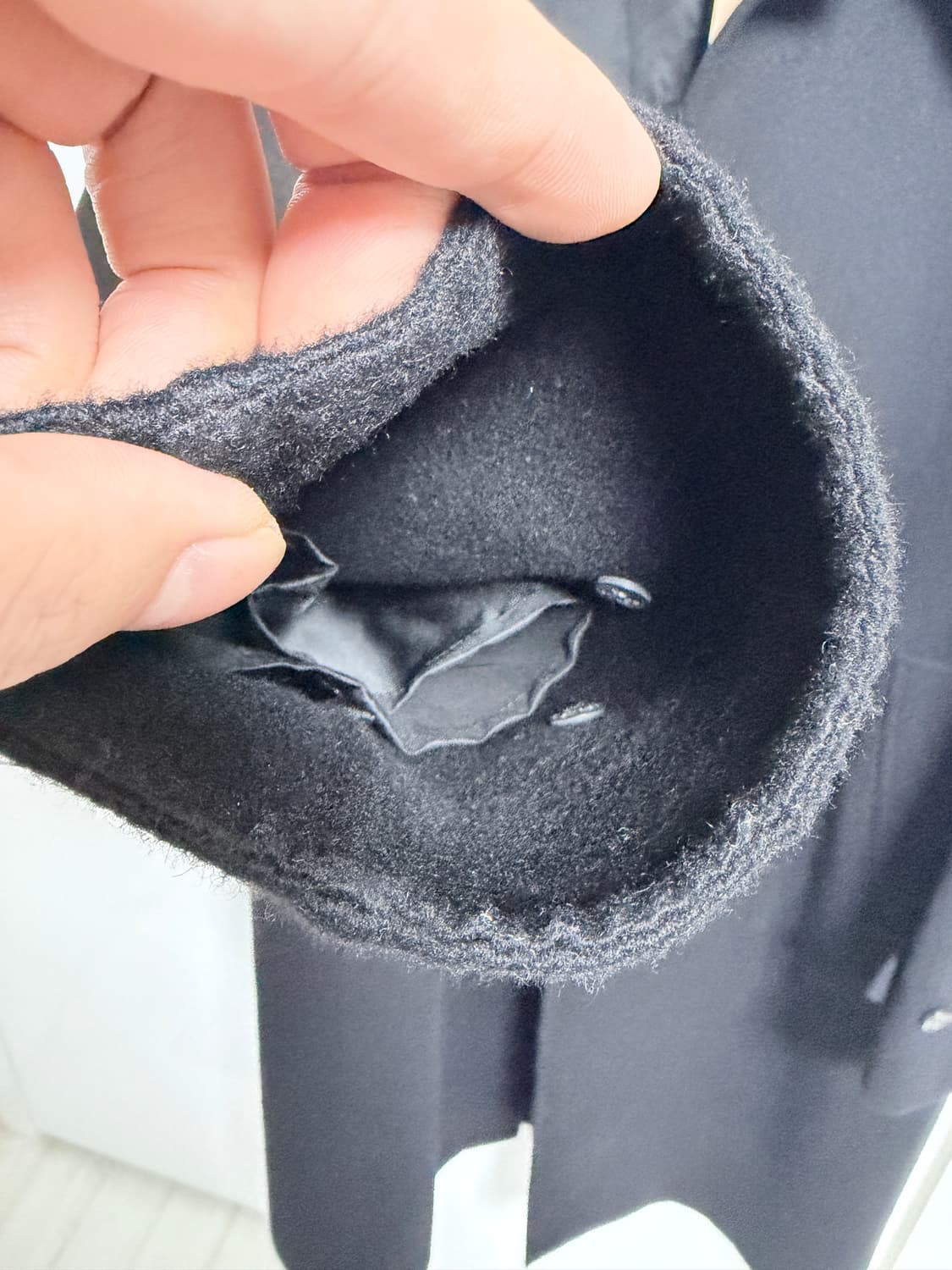 버버리 캐시미어100% 핸드메이드 싱글 코트/48(50) 상품이미지5