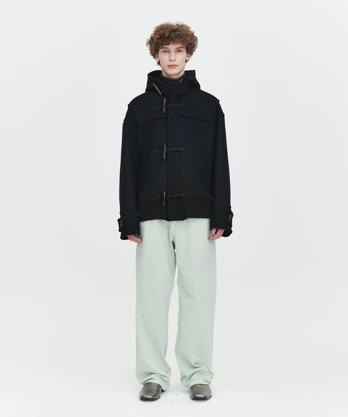 에프터 프래이 더플 숏코트 L 블랙 상품이미지3