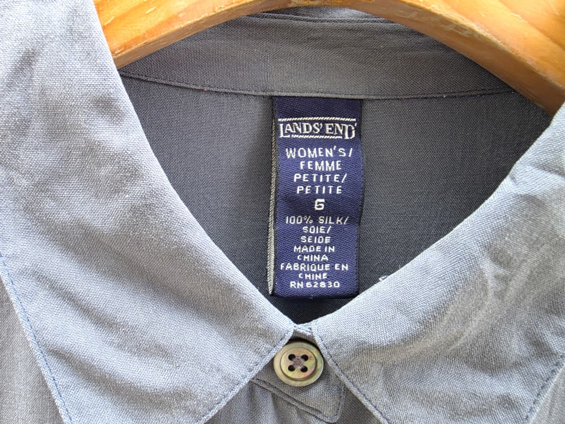 랜즈 엔드 (실크 100%) 블라우스 상품이미지4