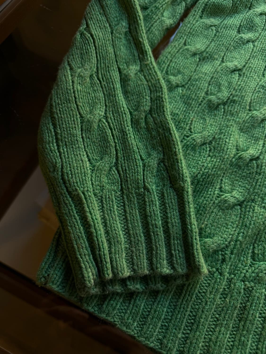 폴로 랄프로렌 100% 실크 핸드 케이블 니트 105 상품이미지10