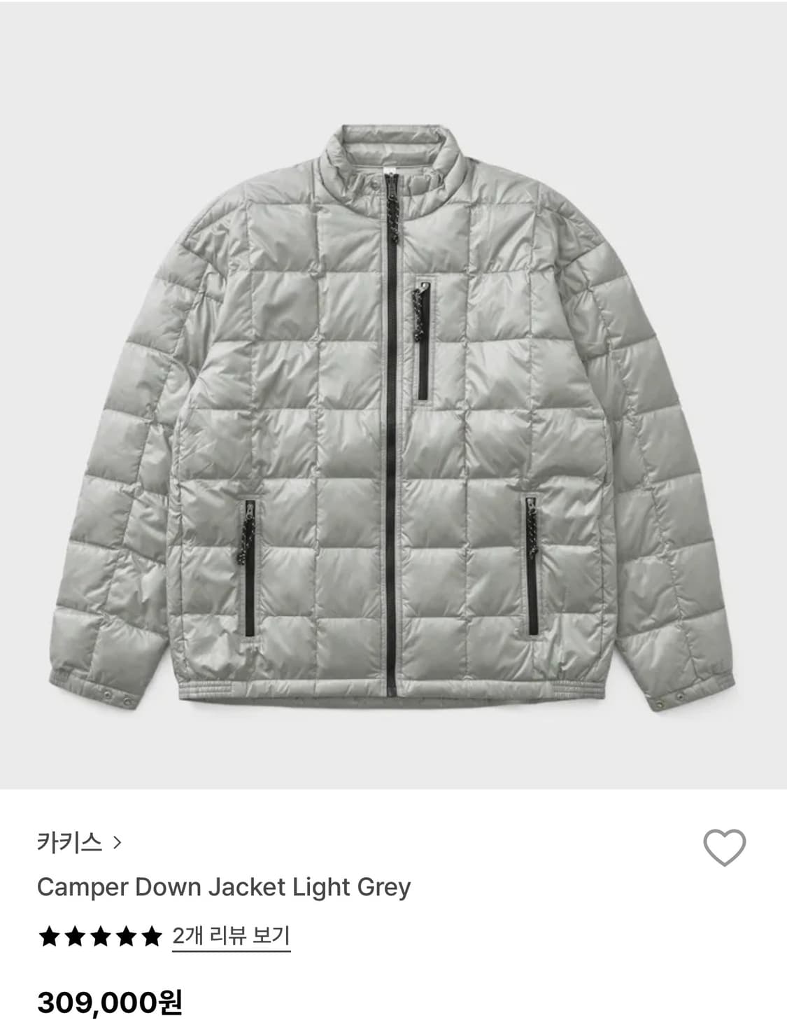 카키스 경량 패딩 상품이미지5