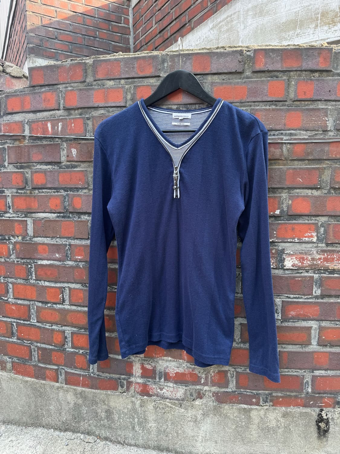 Sementic Design 지퍼 디테일 롱슬리브  상품이미지2