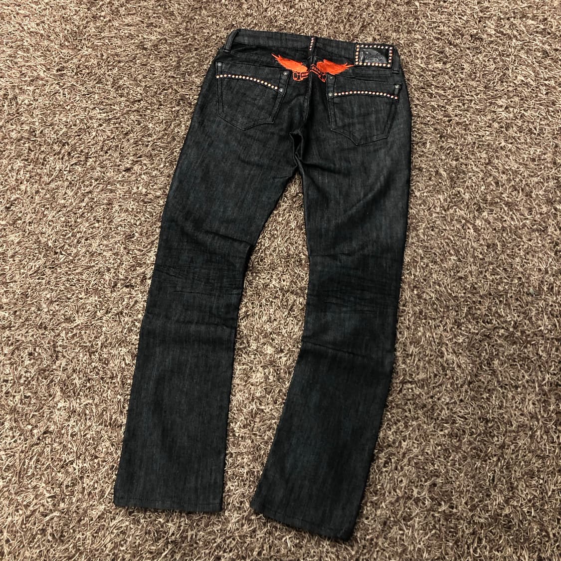 로빈스진 블랙 워싱 데님 팬츠 상품이미지1