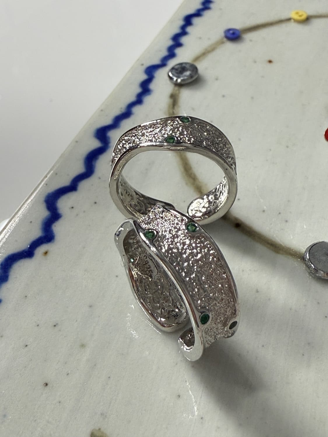 Green piece rings 상품이미지1