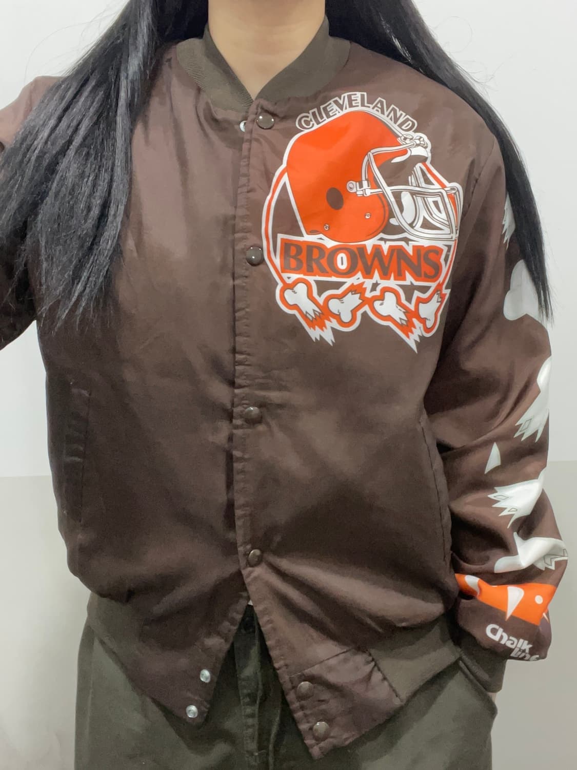 90s Chalk Line 클리블랜드브라운스 Dawg Pound 바시티 상품이미지2