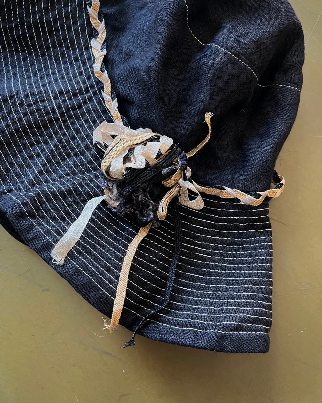 CA4LA Japan Ribbon Trim Linen Bucket Hat 상품이미지4
