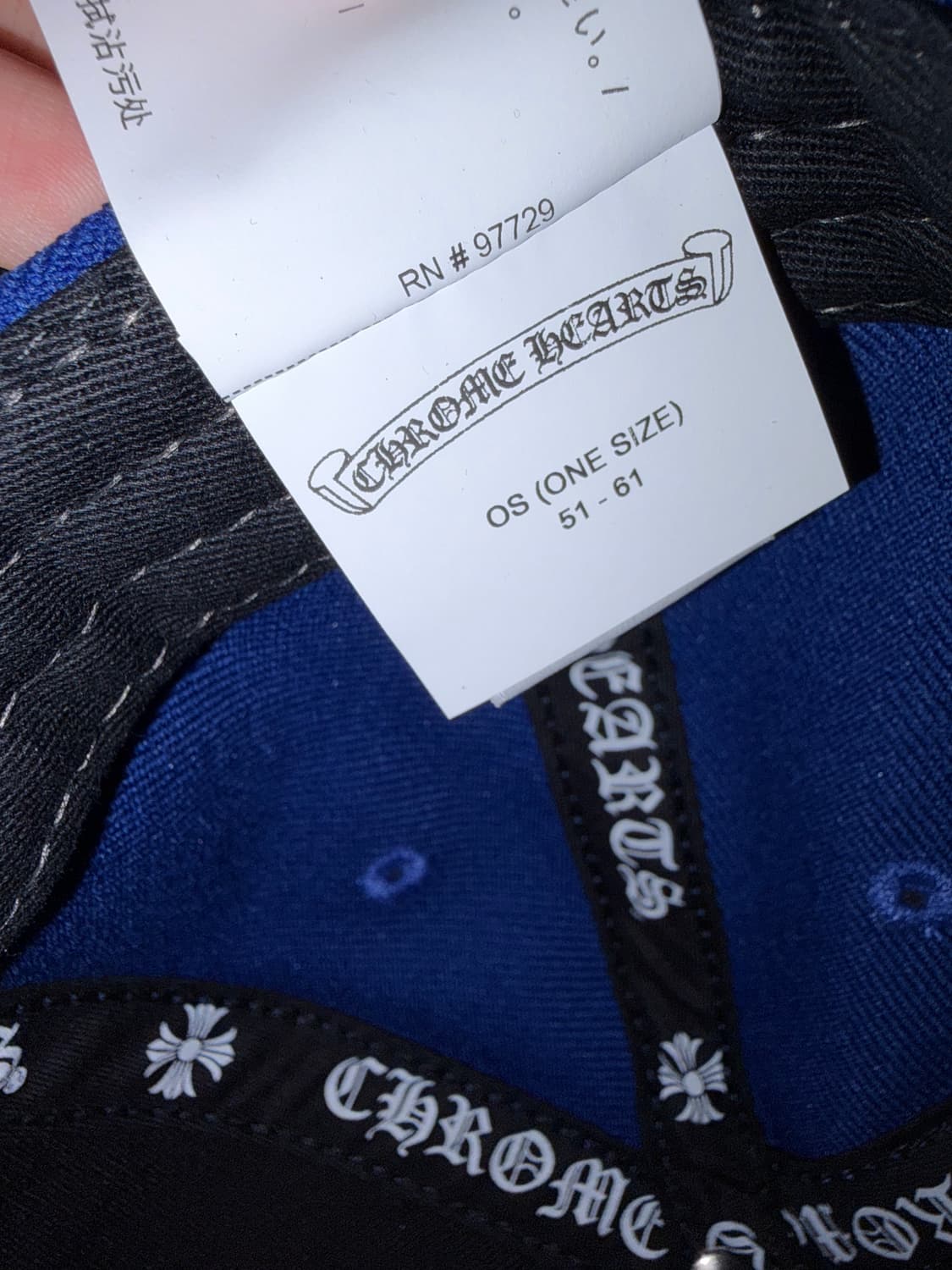 Chrome Hearts Baseball Cap Dodger Blue 상품이미지6