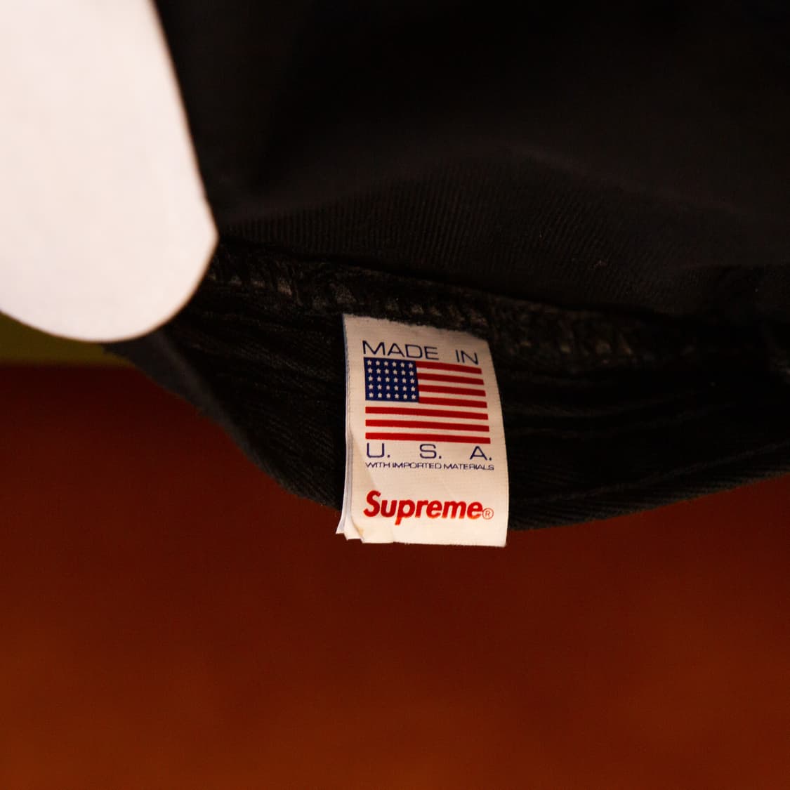 슈프림 워시드 블랙 캠프 캡 상품이미지4