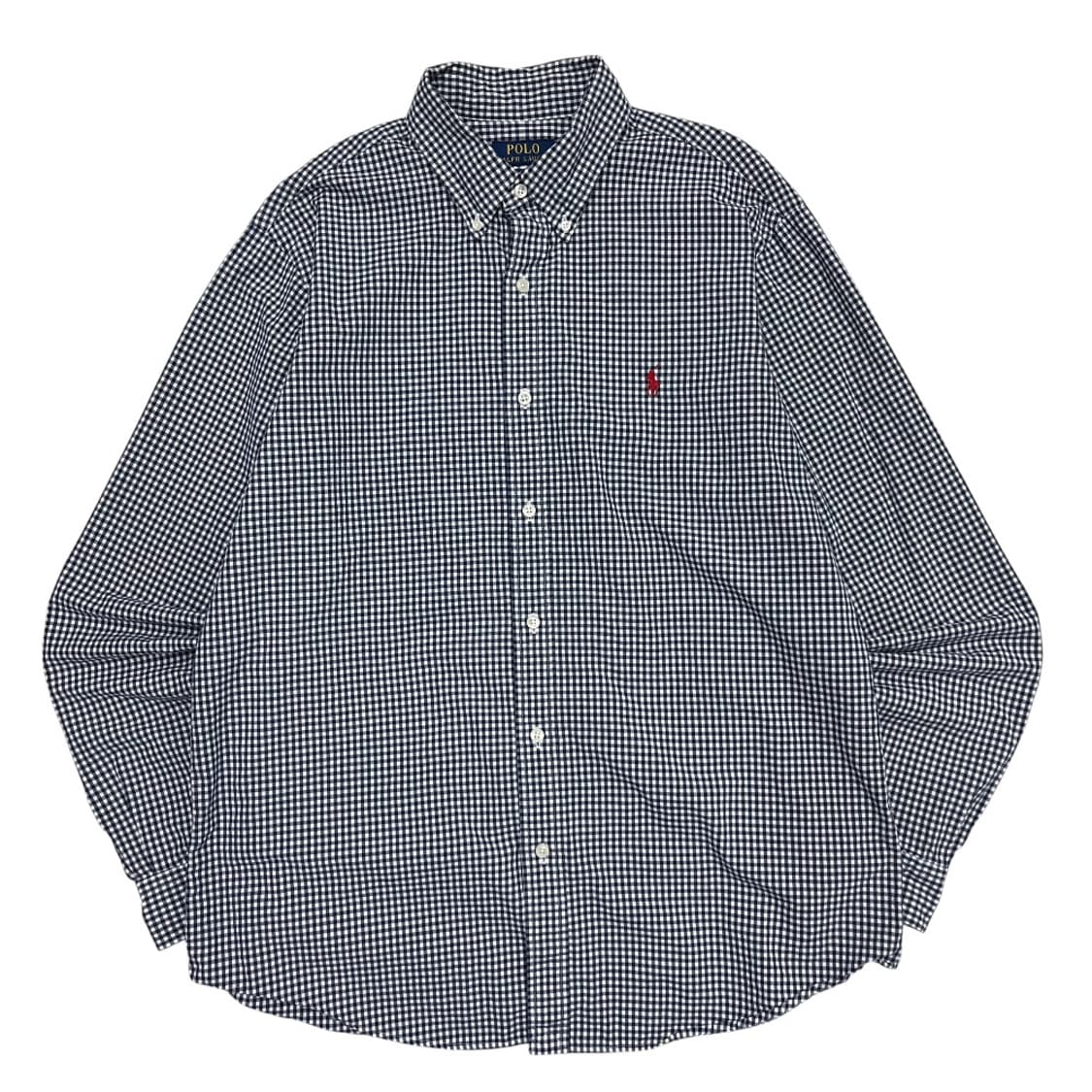 폴로 랄프로렌 레드포니 네이비 체크 셔츠 L 상품이미지2