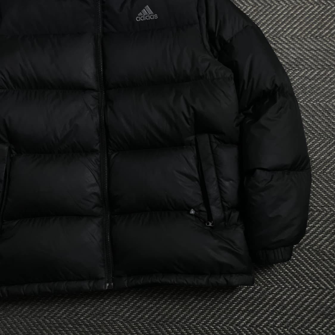 아디다스 자수로고 유니 덕 다운 푸퍼 패딩 블랙y 4385 상품이미지3