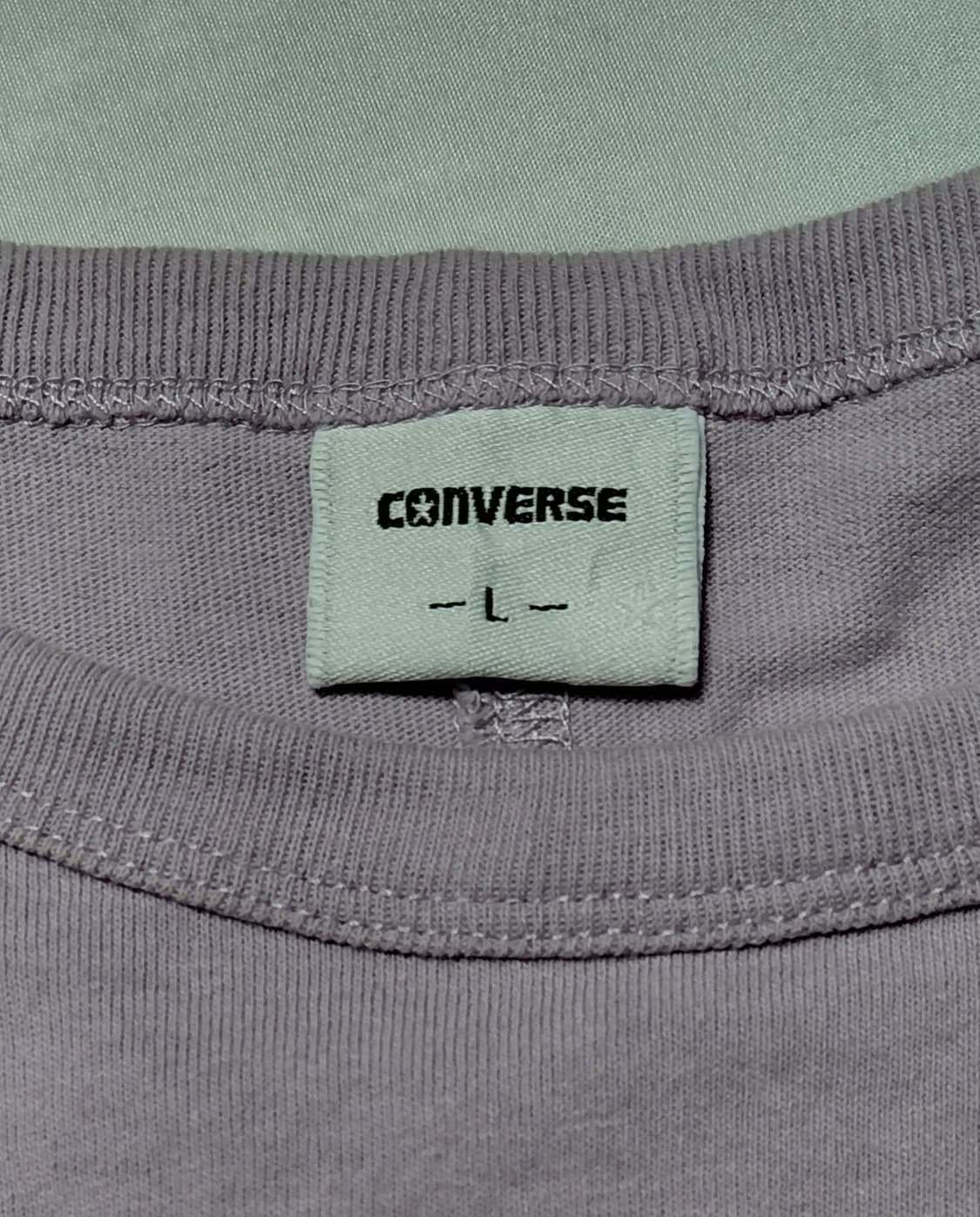 [L] 컨버스(CONVERSE) 가오리핏 티셔츠 라벤더 상품이미지6